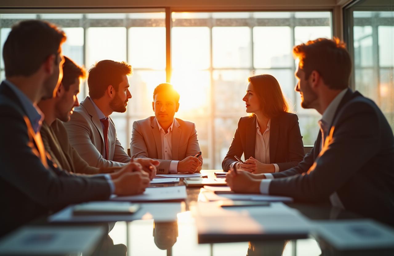 Team di consulenti HR al lavoro in un ufficio moderno a Roma